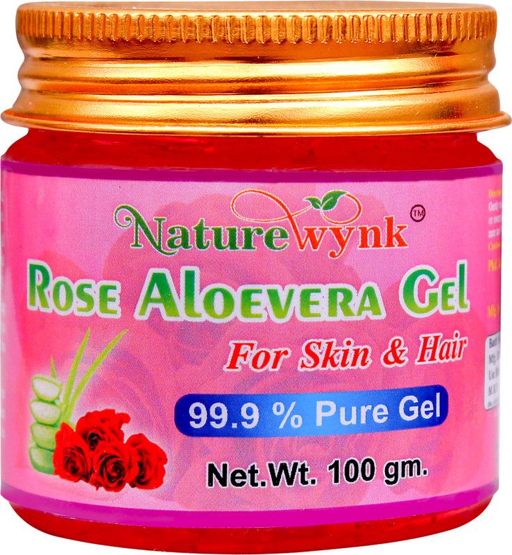 NATUREWYNK Rose Aloe Vera Gel For Skin & Hair 100gm  (100 g)