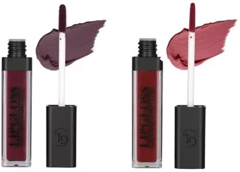 S.N.OVERSEAS LIPGLOSS 17 AND 20  (6 ml, Combo of Maroon shades)