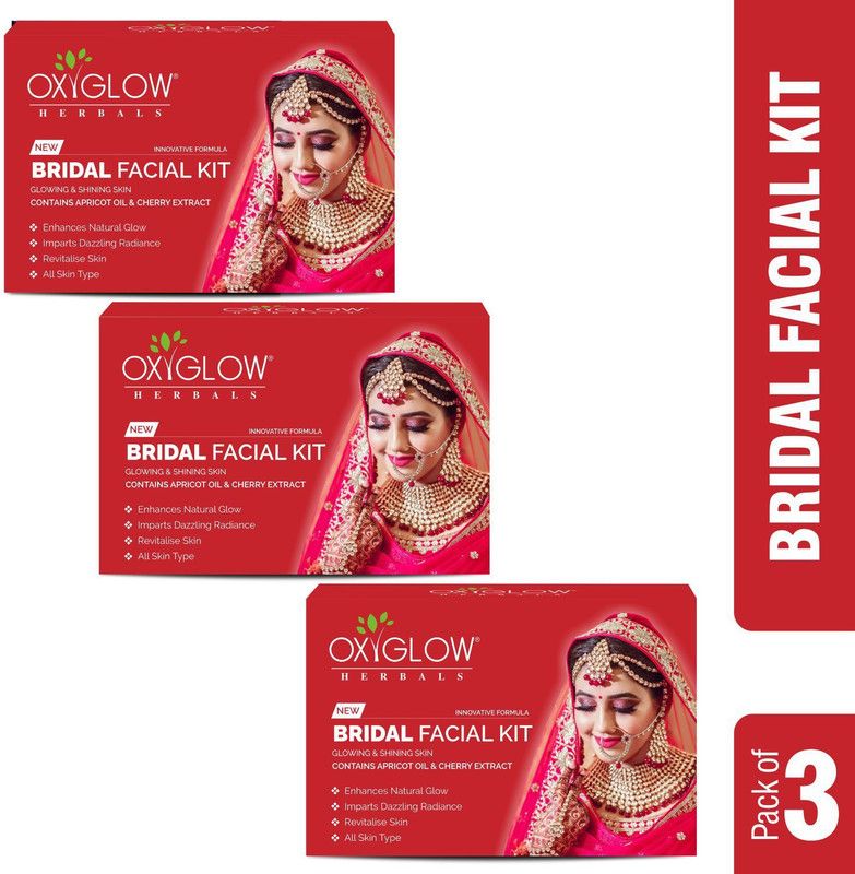 OXYGLOW Herbals Bridal Facial Kit 53 Gm (Pack of 3)  (3 x 53 g)