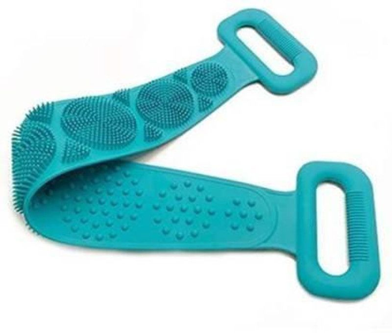 HD WORLD Silicone Back Scrubber Belt Soft Body Massage Cleaning Exfoliating Bath Brush
