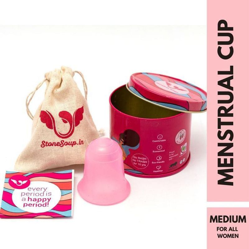 Stonesoup.in Medium Reusable Menstrual Cup  (Pack of 1)