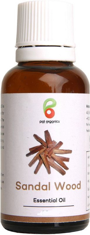 Pai Organics Sandalwood Essential Oil(15 ml)|Steam Distilled|For Aromatherapy, Massage and Aroma Diffuser  (5 ml)