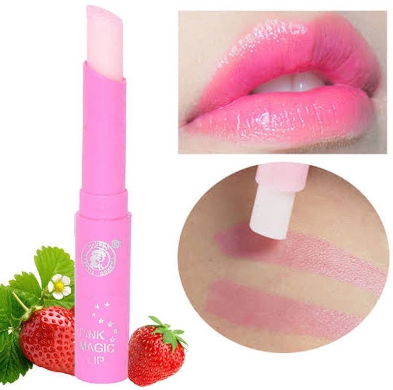 Elecsera Pink Magic Lipbalm Strawberry  (Pack of: 1, 10 g)