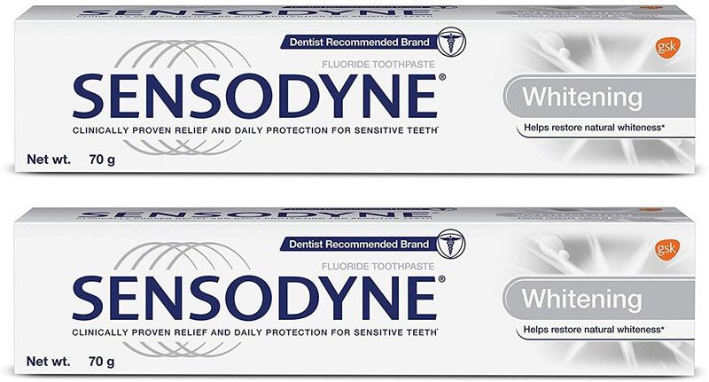 SENSODYNE Whitening 2 x 70 g Packs Toothpaste  (70 g, Pack of 2)