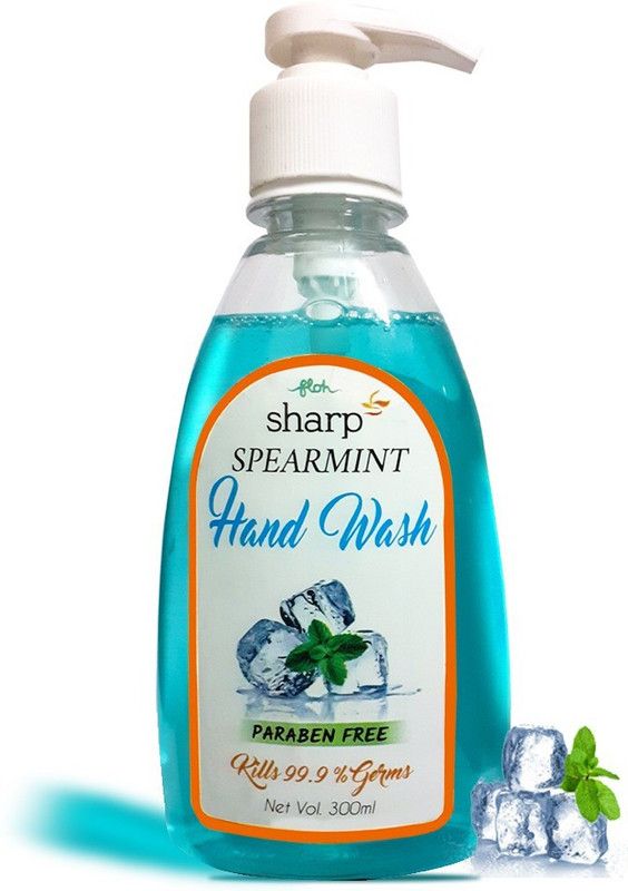 Floh Hand Wash 300ML, Gentle on Skin, Wash away germs With natural Spearmint oil Extract, Paraben Free Hand Wash Pump Dispenser  (300 ml)