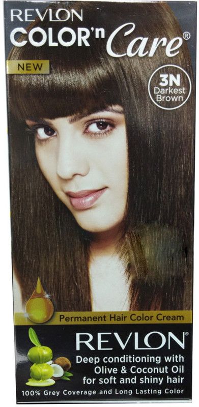 Revlon Color n Care 3N Darkest Brown , 3N Darkest Brown Permanent Hair Color Cream Hair Color