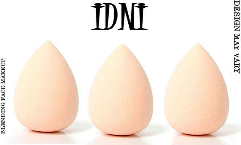 IDNI Cosmetic Beauty Makeup Sponge Blender Puff For Peach Blending Face Makeup (3pc)
