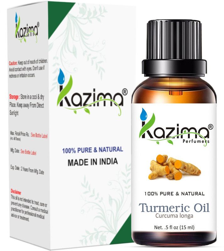 KAZIMA Pure Turmeric Oil - Anti Inflammatory & Anti Oxidant  (15 ml)