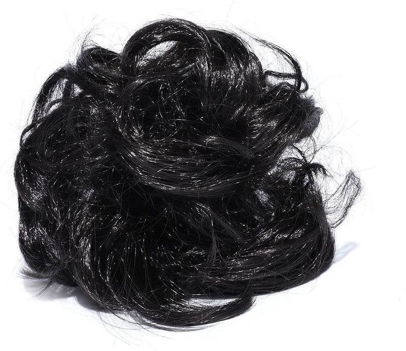 Chanderkash Pack of 1 Synthetic Clutcher Juda Extension For Women (Black) Hair Extension