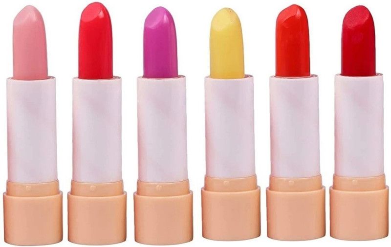 EVERERIN 3D Natural Lip Balm Long Lasting Lip Makeup Cute Lip Balm FRUITY  (Pack of: 6, 13.6 g)