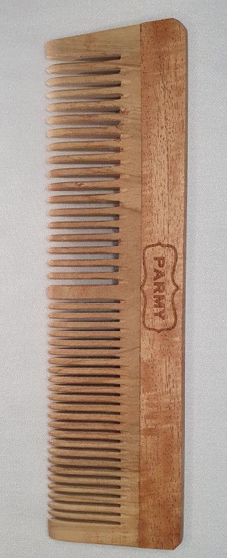 Parmy Neem wood hair comb set of 2 with Bamboo toothbrush