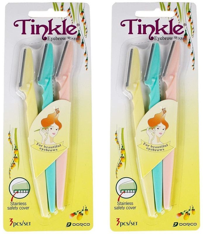 HireCart Tinkle Eyebrow Razor | Facial Hair Remover| Razor Tool (Pack Of 2 )  (Pack of 2)