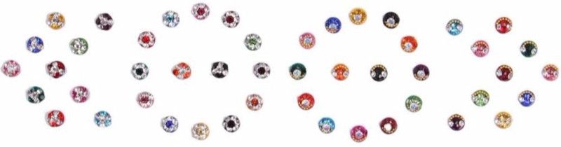 Instabuyz velvet forehead Multicolor Bindis  (Fancy Design)