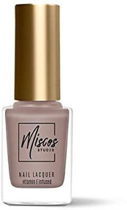 Miscos Caramel nude, Nail Lacquer Glossy Pack of 2 Dusty Grey Dusty Grey  (Pack of 2)