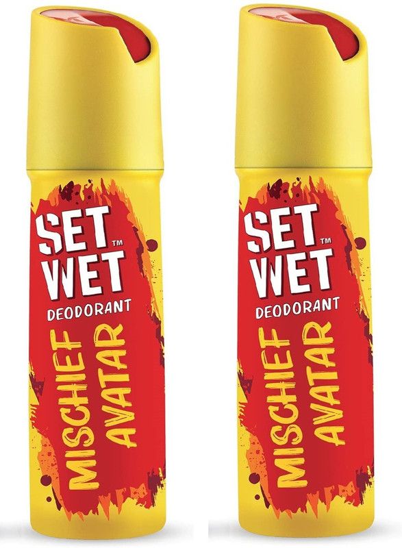 SET WET Mischief Avatar Deodorant For Men (150ml X 2) Deodorant Spray - For Men  (300 ml, Pack of 2)