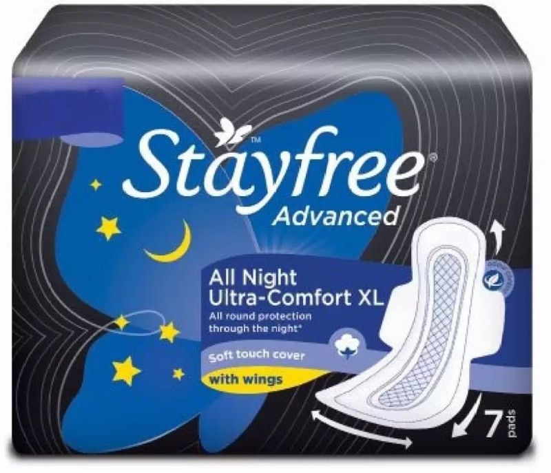 STAYFREE Advance All Night Ultra Comfort XL - 7 Pads Sanitary Pad  (Pack of 7)