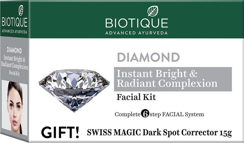 BIOTIQUE NEW Diamond Facial Kit 65G  (6 x 10.83 g)