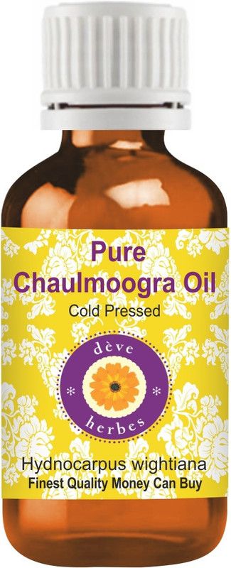 deve herbes Pure Chaulmoogra Oil (Hydnocarpus wightiana) -100% Natural Therapeutic Grade Cold Pressed  (50 ml)