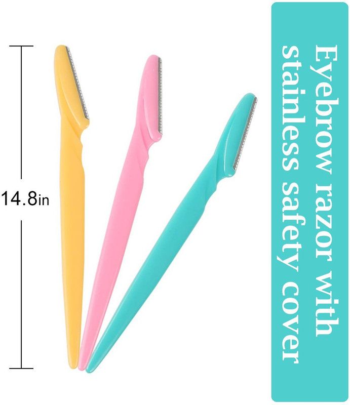 ADJD Eyebrow,Neck,Face,Upper Lips As Well As Unnecessary Hair Removal Elsewhere Shaping Trimmer Shaper Shaver Tools Disposable Razor  (Pack of 3)