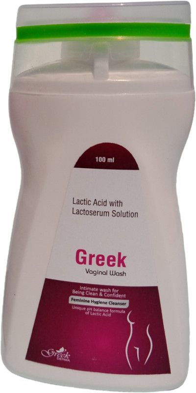 Greek derma Intimate Hygiene wash Pack of 2×100ml Pack, Feminine Hygiene Cleanser Intimate Wash  (200 ml, Pack of 2)