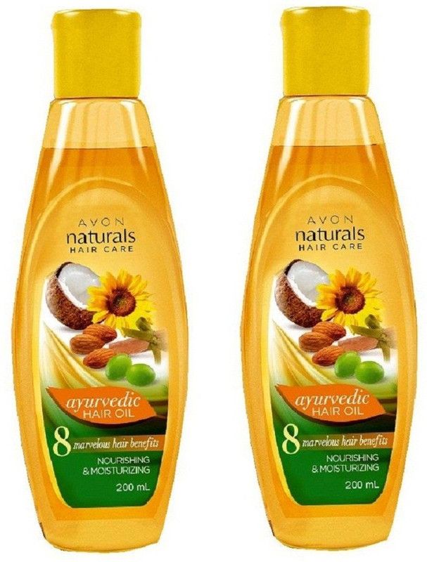 AVON Naturals Nourishing & Moisturizing Ayurvedic Hair Oil 200 ml Each Hair Oil  (400 ml)