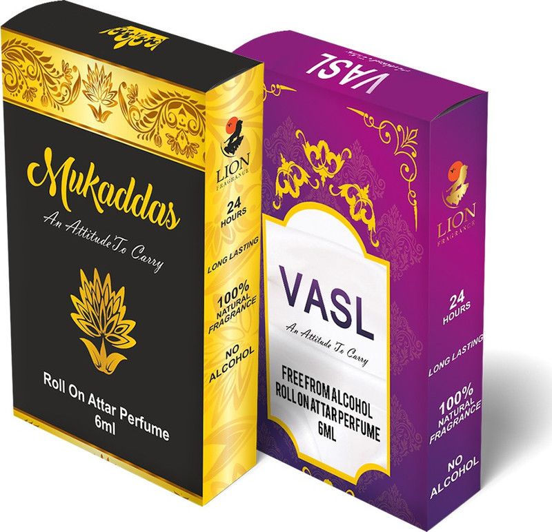 lion fragrance Mukaddas Vasl Floral Attar  (Natural)