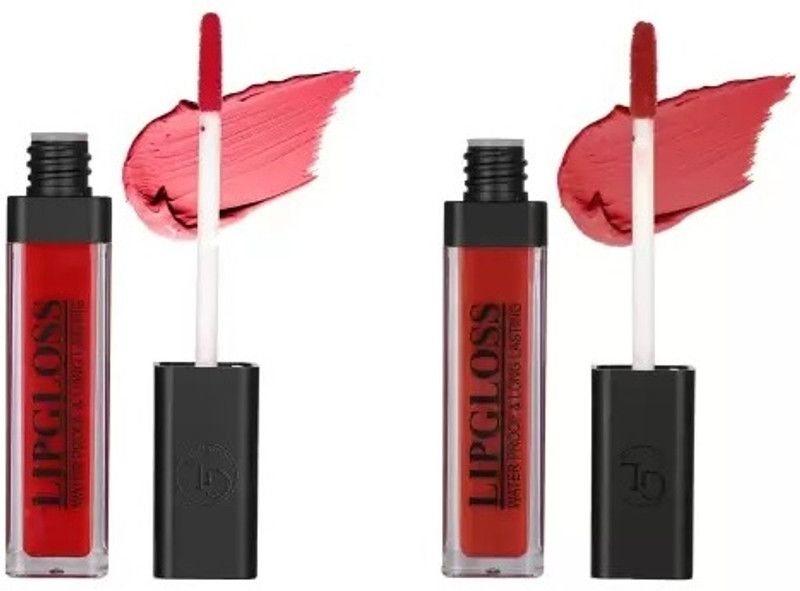 S.N.OVERSEAS LIPGLOSS 11 AND 12  (6 ml, Combo of Red shades)