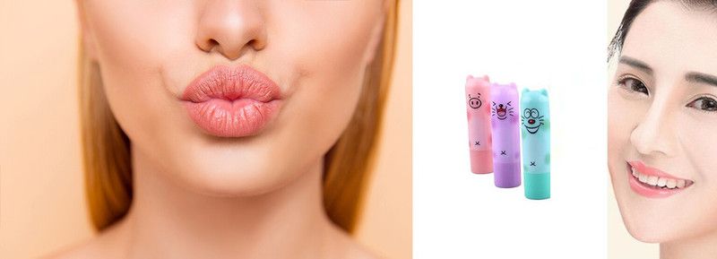 KA-KAIASHA BEAUTY Cartoon Moisturizing Lip Balm Fruit pack of - 3 malticolor  (Pack of: 3, 15 g)