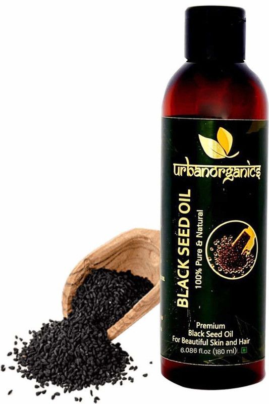 URBANORGANICS 100% Pure Black Seed Oil For Hair Growth, Skin Care, Cold Pressed Natural Kalonji/Nigella Sativa Oil (180ml)  (180 ml)