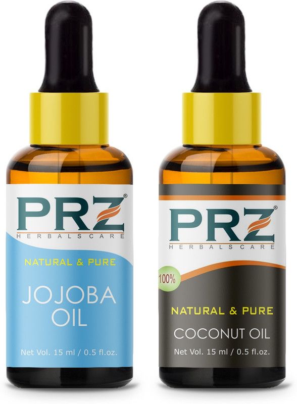 PRZ Combo of Jojoba oil and coconut oil (Each 15ML )  (15 ml)