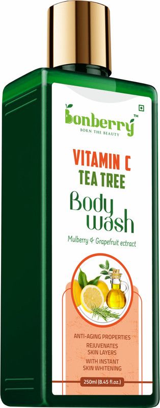 Bonberry Vitamin-C & Tea Tree Body Wash with mulberry & grapfruit.  (250 ml)