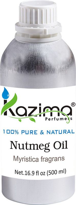 KAZIMA Nutmeg Essential Oil (500ML) 100% Pure Natural & Undiluted For Skin care & Hair treatment  (500 ml)