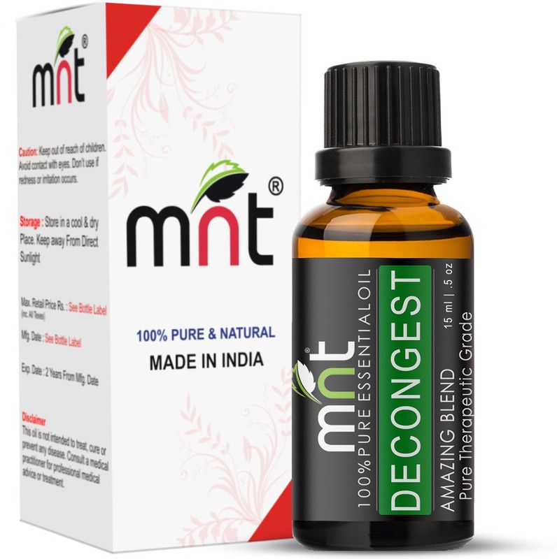 mnt DECONGEST AMAZING BLEND ESSENTIAL Oil (15ml) Pure Therapeutic Grade For Mind & Body Sense of Relaxation  (15 ml)