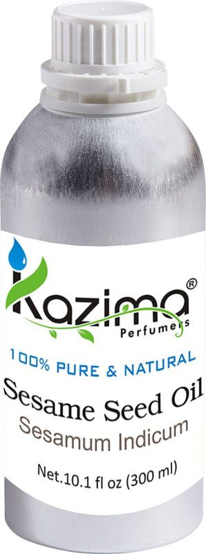 KAZIMA Sesame seed Cold Pressed Carrier Oil (300ML) 100% Pure Natural & Undiluted For Skin care & Hair treatment  (300 ml)