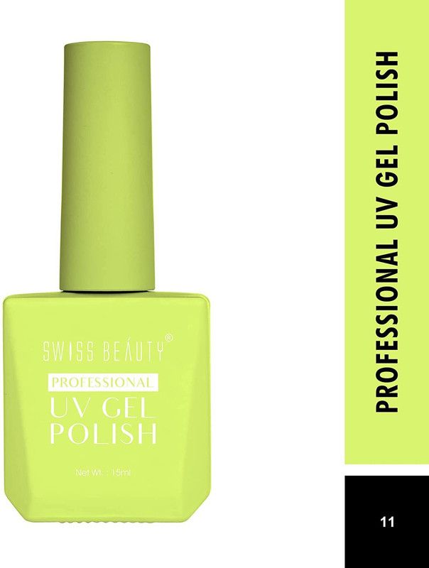 SWISS BEAUTY Professional UV Gel Nail Polish - (Shade-11, 15ml) Green