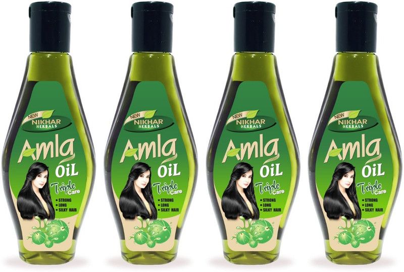 NIKHAR HERBALS Amla Ayurvedic Hair Oil for Hair Growth 200ml (Pack of 4) Hair Oil  (800 ml)