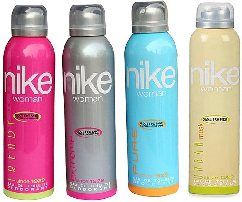 NIKE (Trendy, Extreme, Pure, Urban) Deodorant Spray - For Women  (200 ml, Pack of 4)