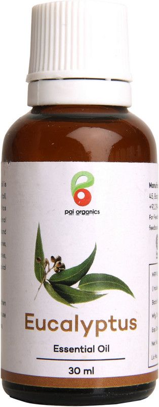 Pai Organics Eucalyptus Essential Oil ( 30 ml) | Steam Distilled | For Aromatherapy, Massage and Aroma Diffuser  (15 ml)