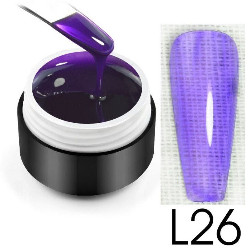 ROSALIND Glass Mirror Effect Neon Gemstone Glaze UV & LED Nail Gel Polish (RL-GG-5ml-L26) RL-GG-5ml-L26