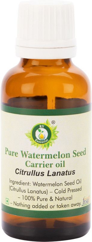 R V Essential Pure Watermelon Seed Carrier Oil 10ml- Citrullus Lanatus (100% Pure and Natural Cold Pressed)  (10 ml)