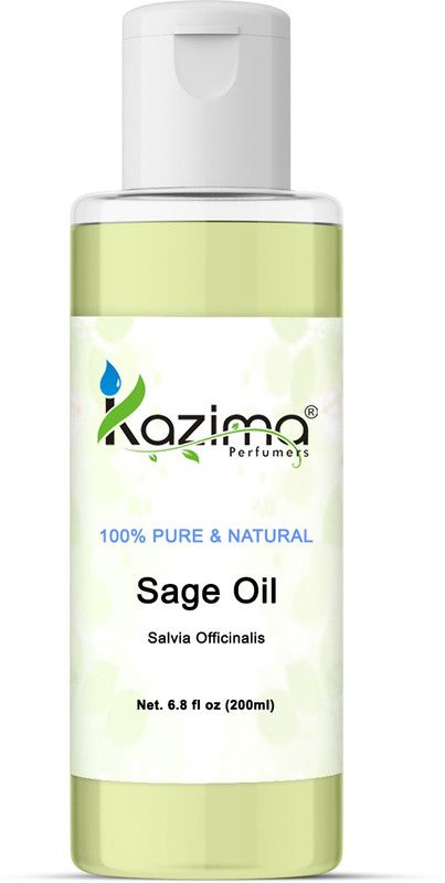 KAZIMA Sage Essential Oil (200ML) 100% Pure Natural & Undiluted For Skin care & Hair treatment  (200 ml)