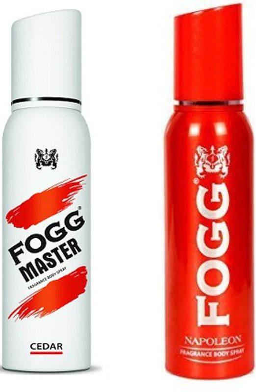 FOGG 1 Napoleon & 1 Master Cedar Deo (Pack Of 2)@ 270ml Deodorant Spray - For Men & Women  (270 ml, Pack of 2)