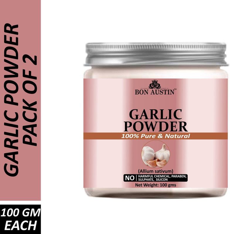 Bon Austin Premium Garlic Powder Combo Pack of 2 Jars of 100 gms(200 gms)  (200 g)