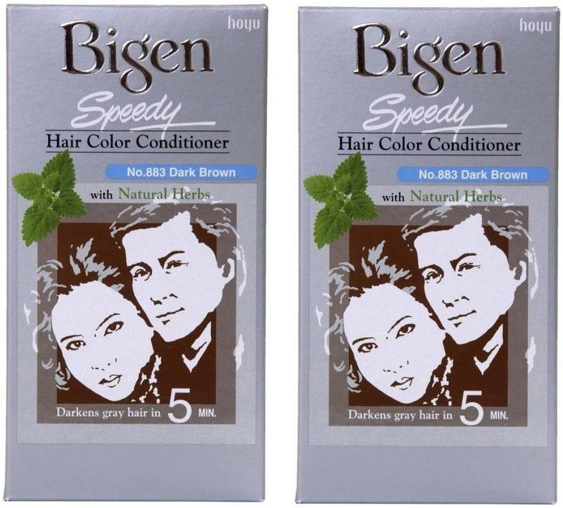 Bigen Speedy Colour 883 Dark Brown Pack Of 2 , Dark Brown