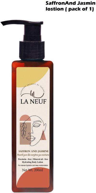 LA NEUF S-Saffron And Jasmine ,Body Lotion for intense deep moisturisation (200 ml  (200 ml)