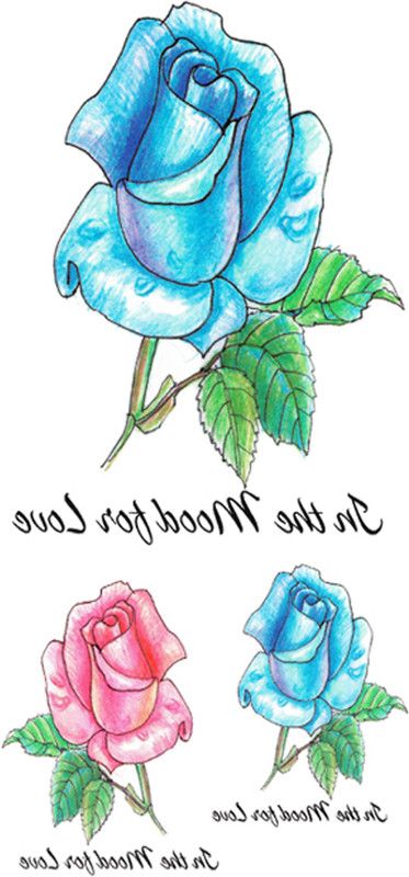 The Canvas Arts Dark Desire Honeymoon Tattoo Roses & Quote (Hot & Sexy Tattoo)  (Rose Flowers Tattoo)