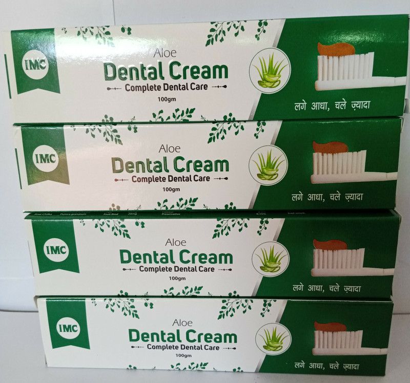 IMC ALOE DENTAL CREAM 4 PCS Toothpaste  (400 g)