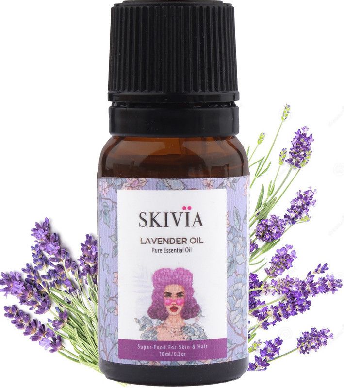 SKIVIA Lavender Essential Oil - 10 ml | Improves Skin & Hair Health  (10 ml)