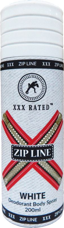 XXX Rated Zipline White Deodorant Spray - For Men & Women  (200 ml)