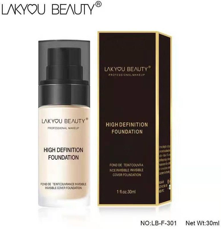 Lakyou Beauty High Defination Foundation  (Nude, 30 ml)